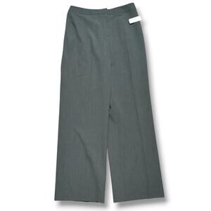 Talbots Womens Gray Straight Stretch Pants Women's Size 8 High Rise Trousers New